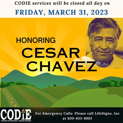 What’s closed for Cesar Chavez Day, either March 28 or March 31, in the.